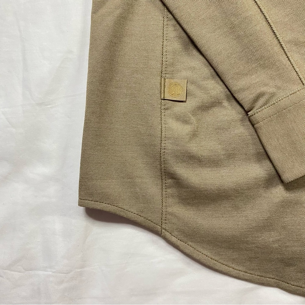 Lululemon Commission Long Sleeve Shirt ALSC Cafe Au Lait Brown Tan Men's Size M - Picture 6 of 6